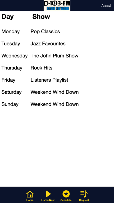 D-103 RADIO NETWORK iPhone screenshot 3 - Entertainment app
