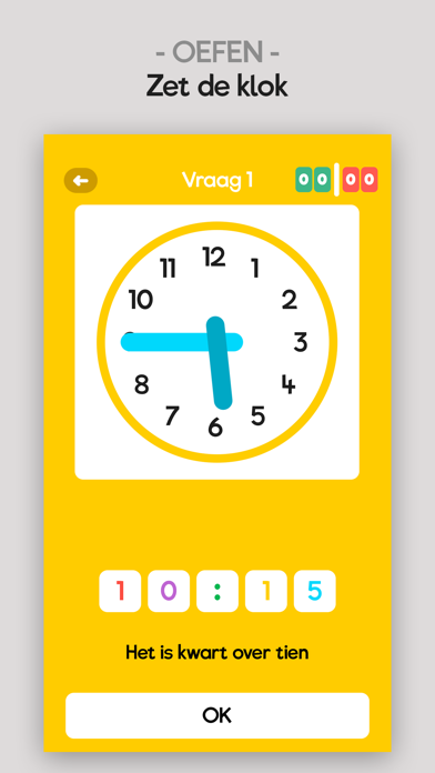 KlokWijs - leren klokkijken Screenshot