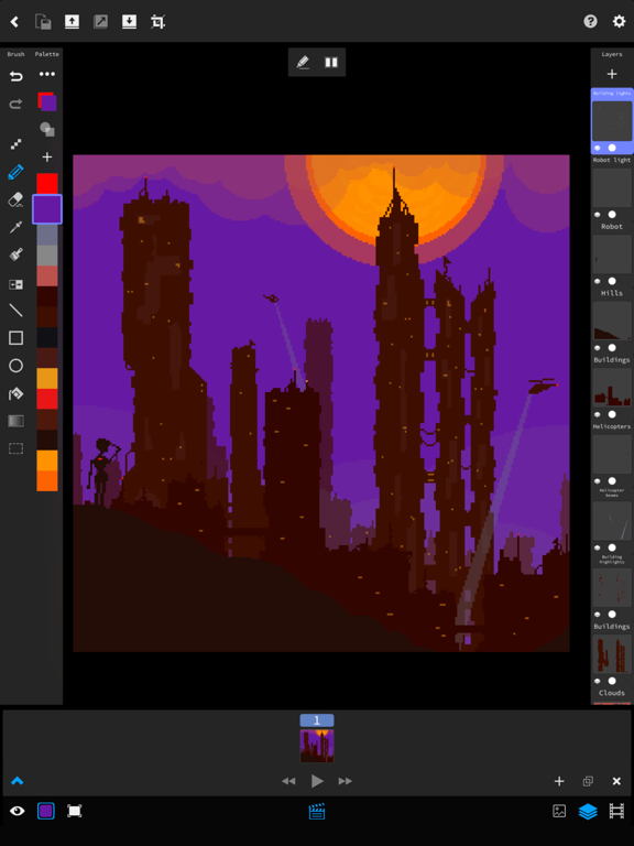 Screenshot #4 for Pixie Studio - Pixel Editor