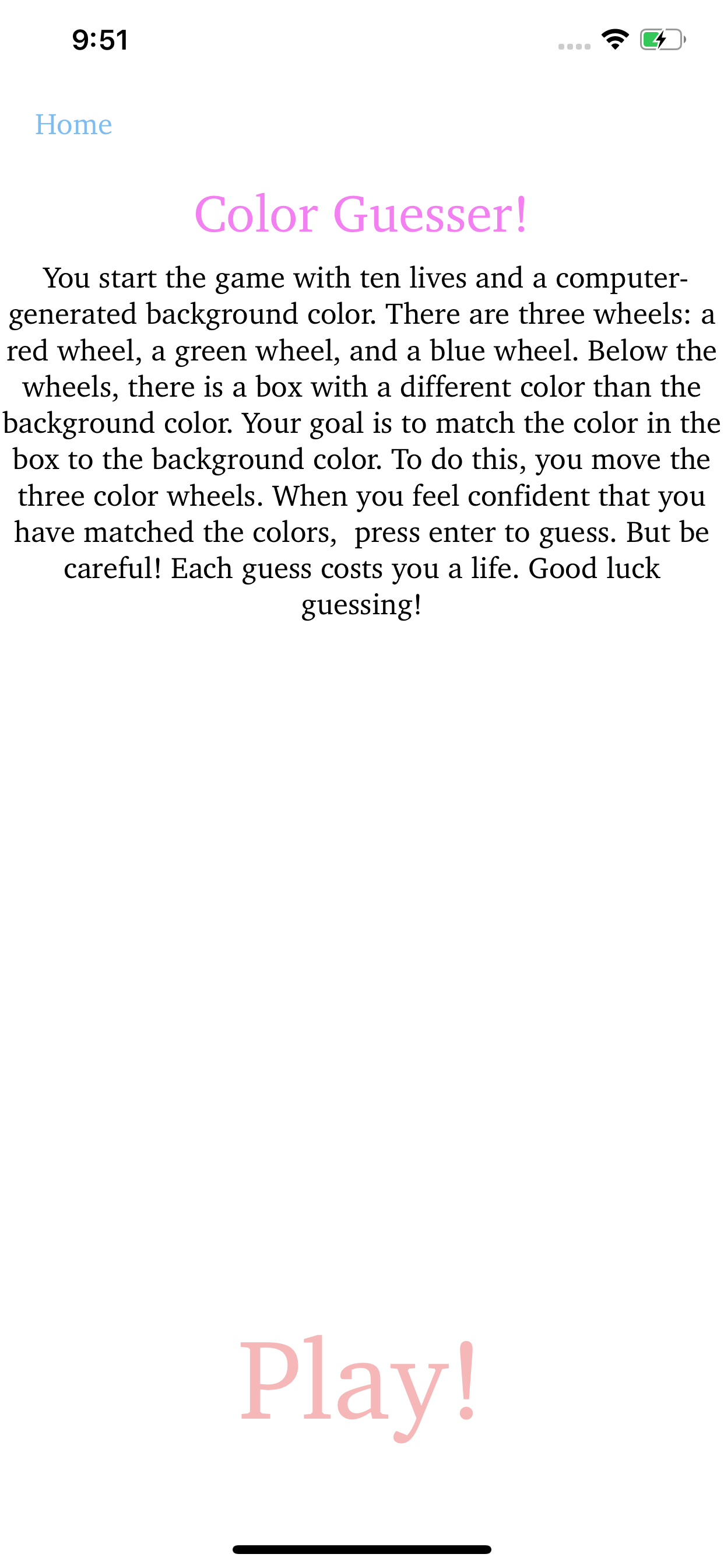Color Guesser