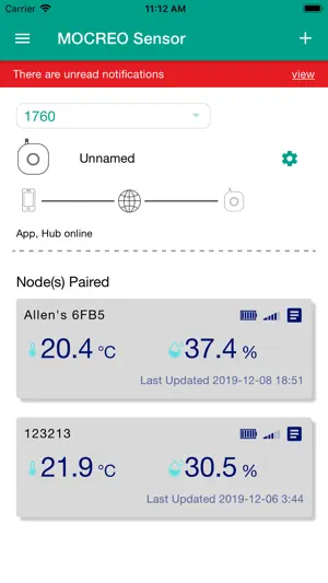 MOCREO Sensor screenshot 1