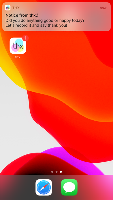 thx :Let's say thank you iPhone screenshot