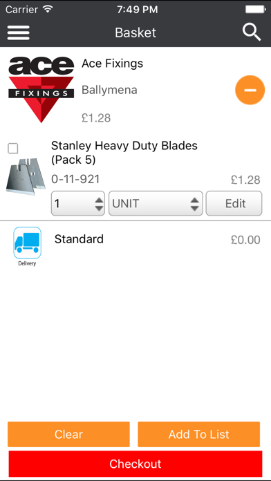 Ace Fixings Screenshot