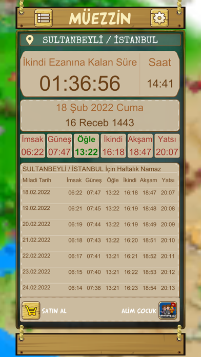 Muezzin Prayer Times Azan Screenshot