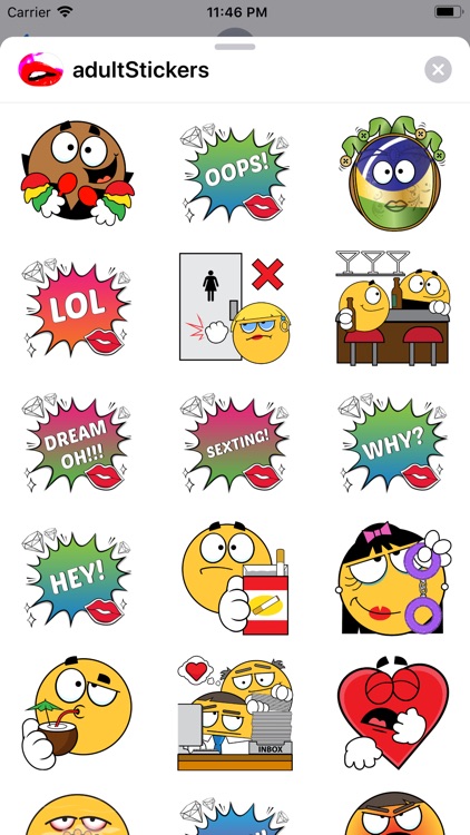 adult Bedtime Stickers