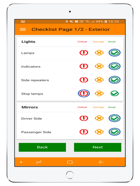 Screenshot #5 pour Motrak Checklist