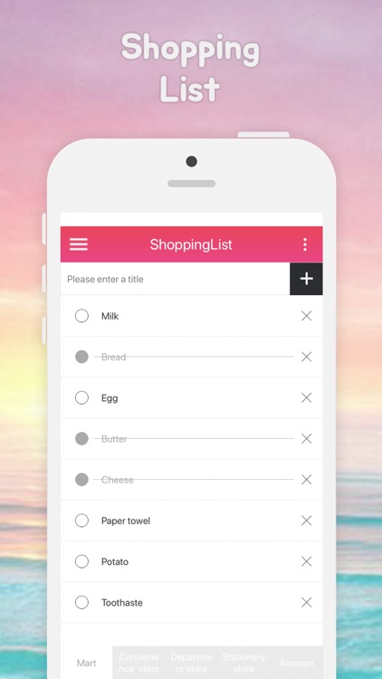 Shopping List - App