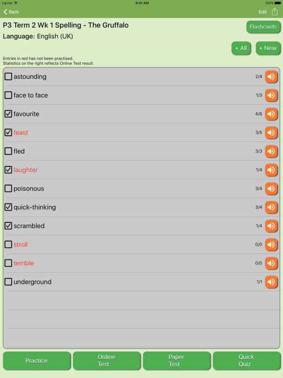 Screenshot #4 pour Spelling Dictation Test Helper