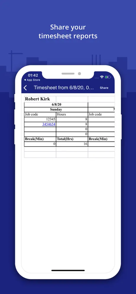 Timesheet Manager App