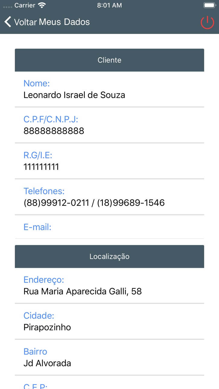 iPhone screenshot