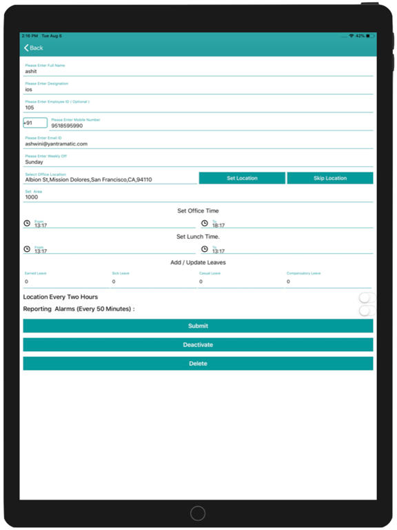 Screenshot #5 pour MobiAttendance