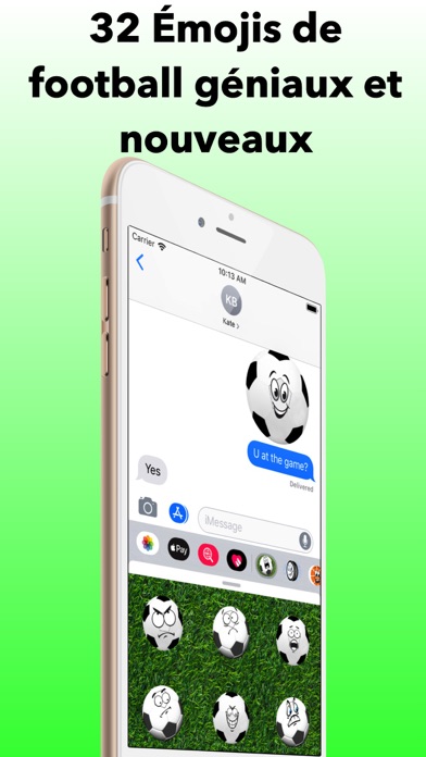 Screenshot #2 pour Émojis de Football - Émotions
