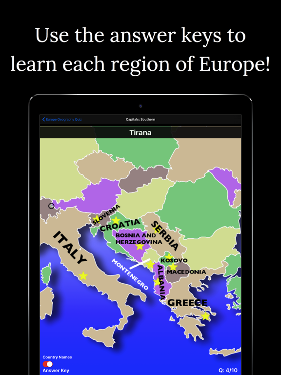 Screenshot #5 pour PP's Europe Geography Quiz Edu