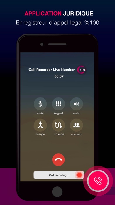 Screenshot #3 pour Call Recorder Live for Phone