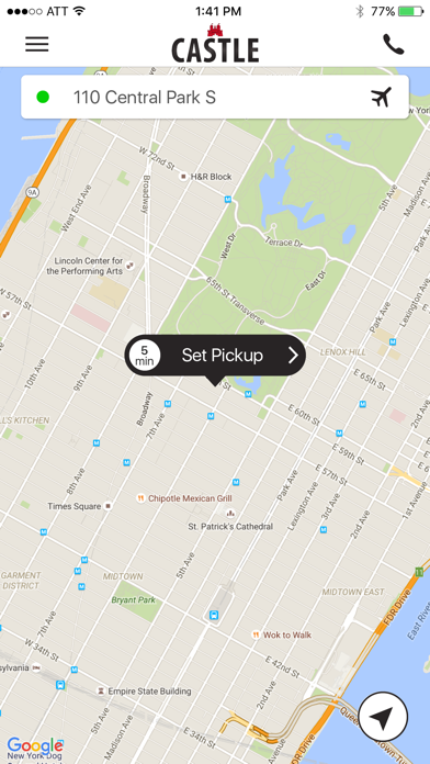 Castle Car Service Inc. Screenshot