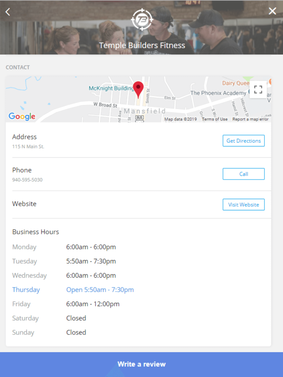 Temple Builders Fitness iPad screenshot 3 - Health & Fitness app