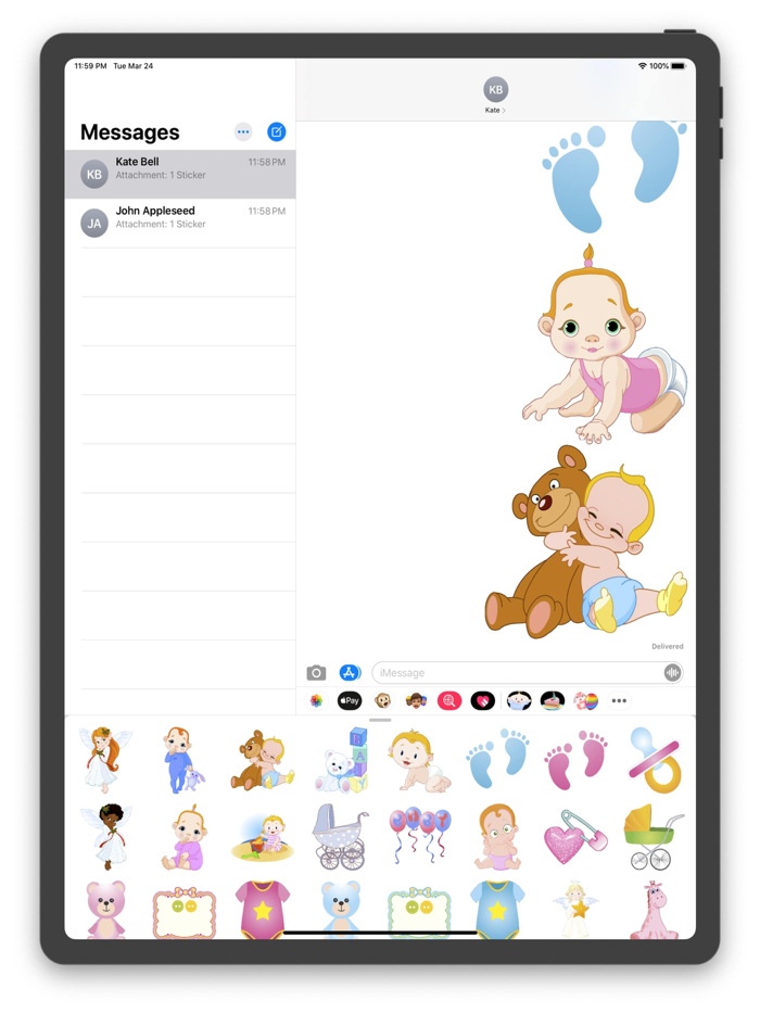 Baby Stickers and Emojis