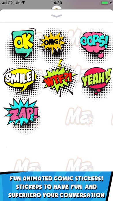 Comic Words Stickers screenshot 3