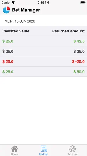 Bet Manager screenshot 2