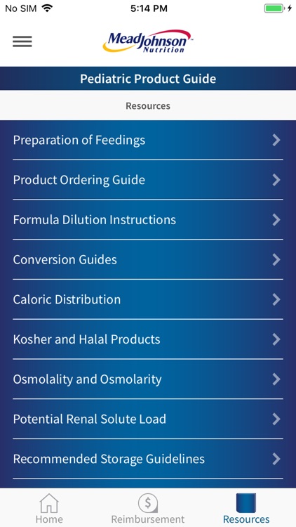 MJN Pediatric Product Guide