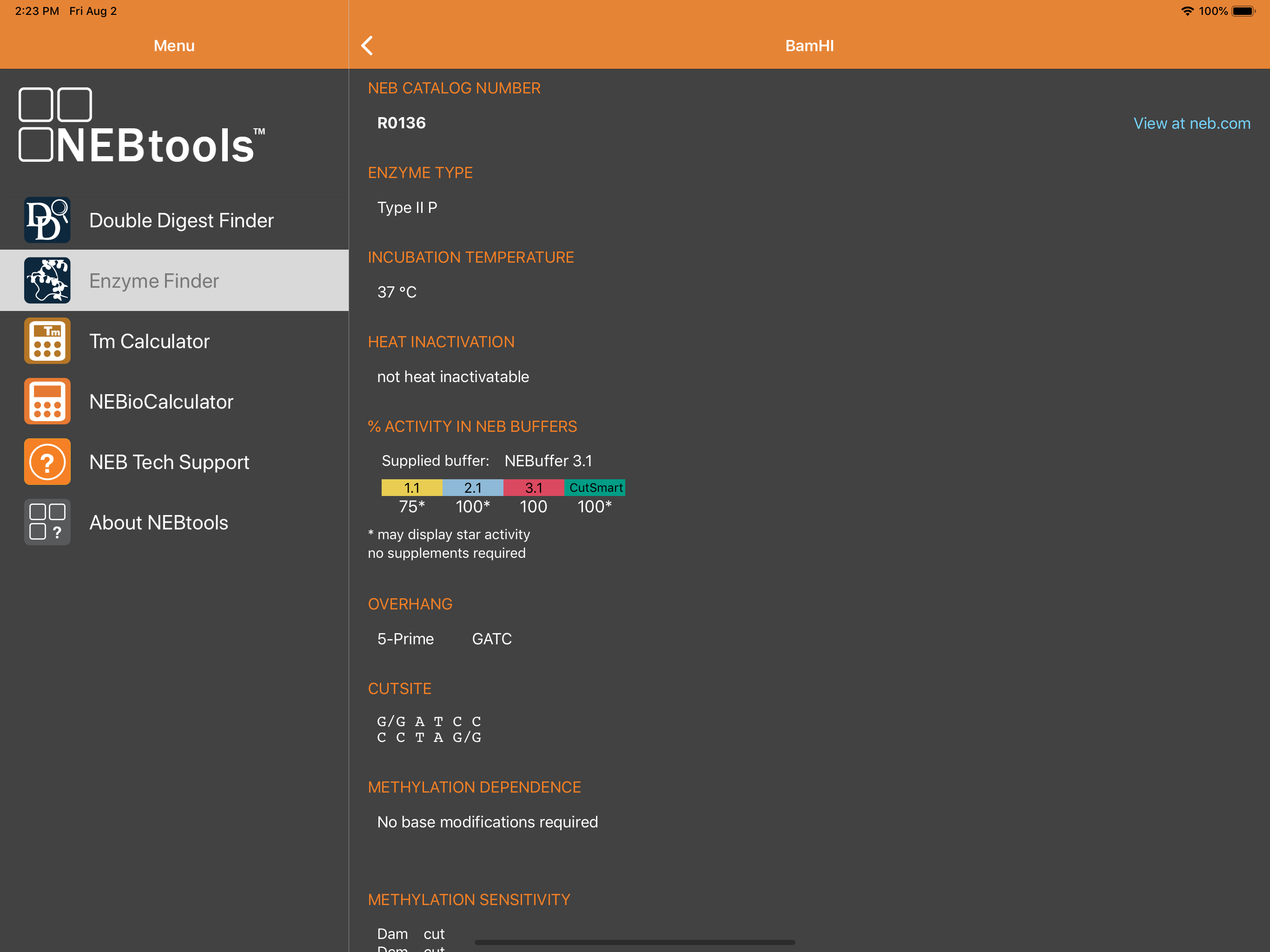 NEB Tools