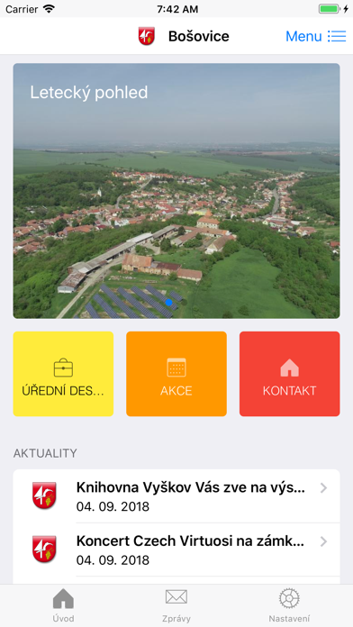 Screenshot #1 pour Obec Bošovice
