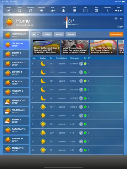 Meteo HD - By ILMeteo.it iPhone Ekran Görüntüsü 1