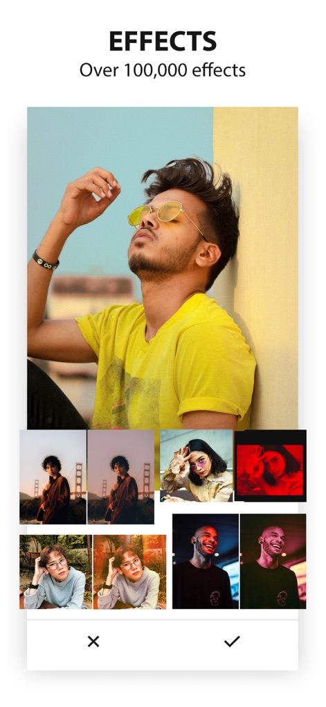 Avatan – Photo Editor - Esta herramienta ofrece más de 100.000 efectos creativos, permitiendo a los usuarios explorar una vasta biblioteca y previsualizar sus aplicaciones en una galería de imágenes.