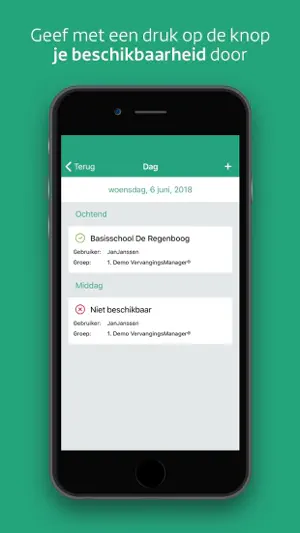 De VervangingsManager screenshot 2