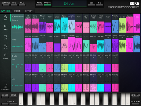 KORG iWAVESTATION iPad app afbeelding 2