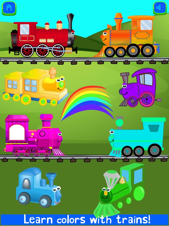 Play free toddler game online: Trains