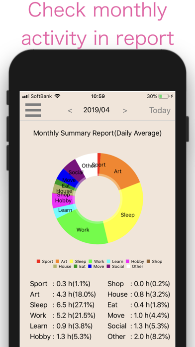 Health Life Log screenshot 2