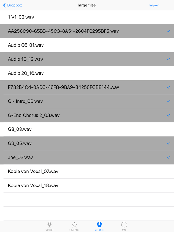Sound Memos iPad screenshot 4 - Music app