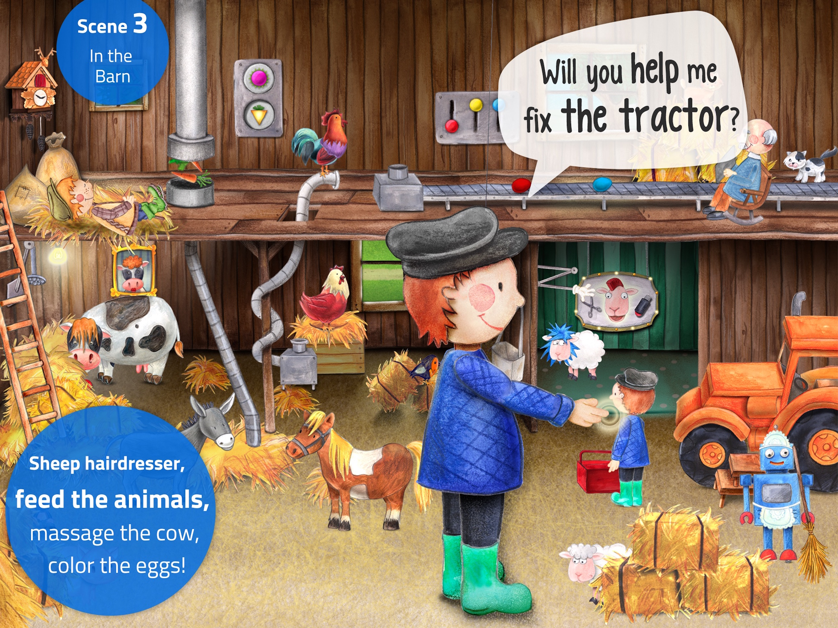 Tiny Farm: Animals & Tractor screenshot 10
