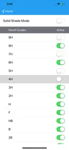 Graphite Pencil Picker screenshot #6 for iPhone