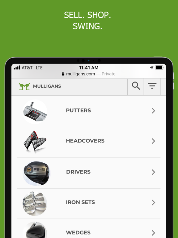 Mulligans iPad screenshot 5 - Shopping app