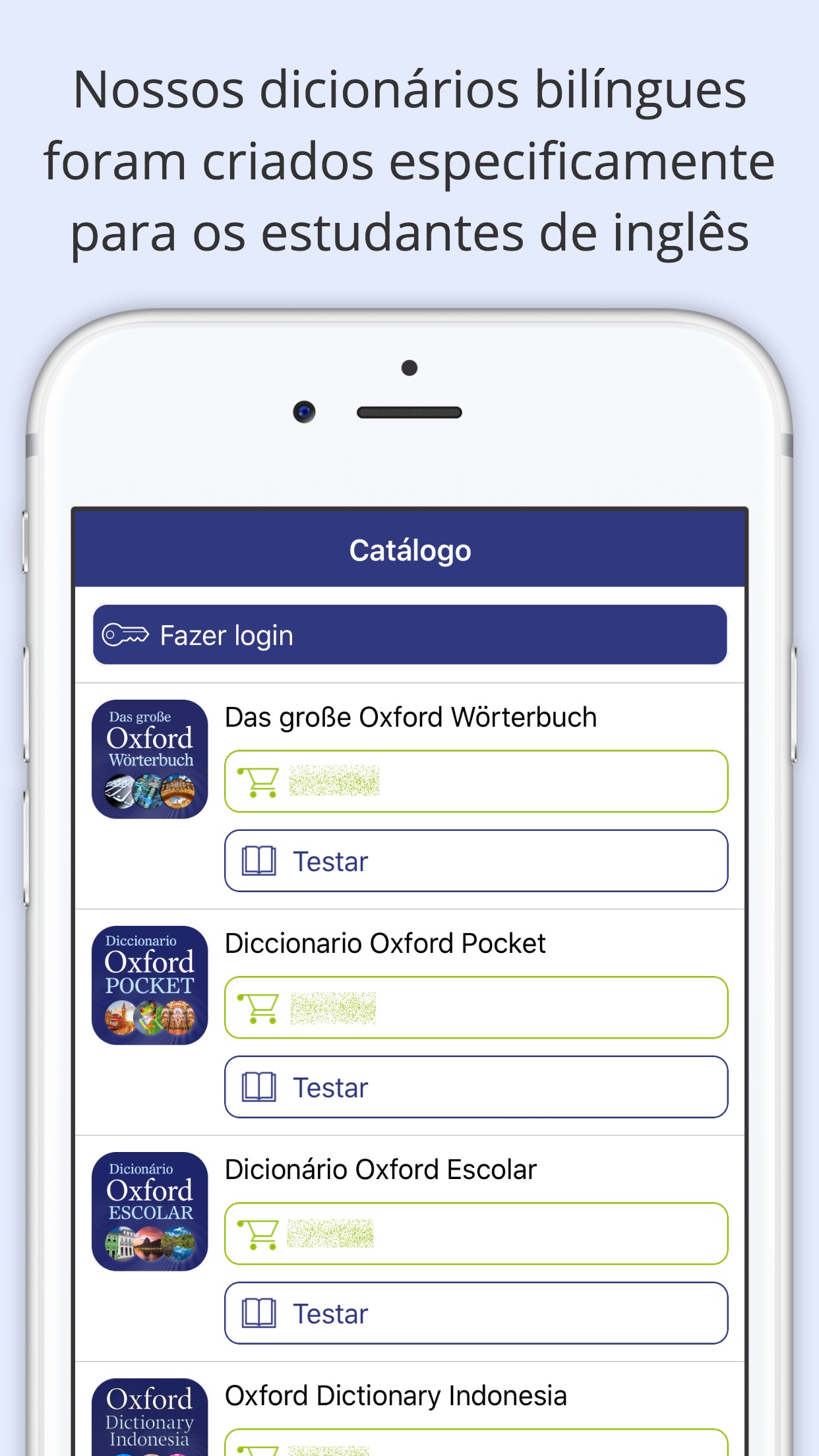 Screenshot do app Oxford Learner’s Dictionaries