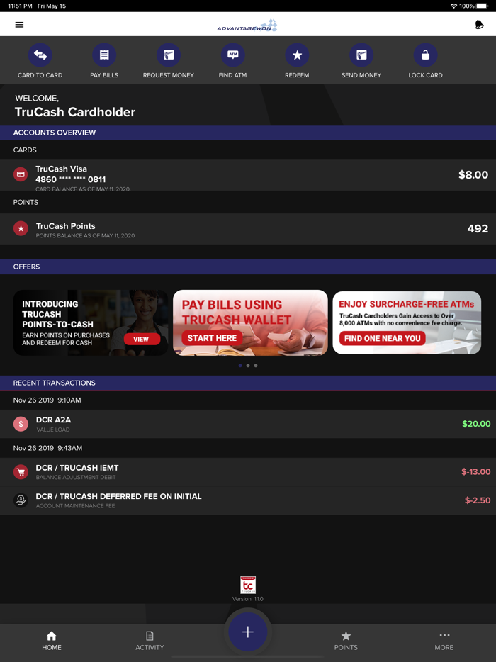 Advantagewon TruCash Wallet