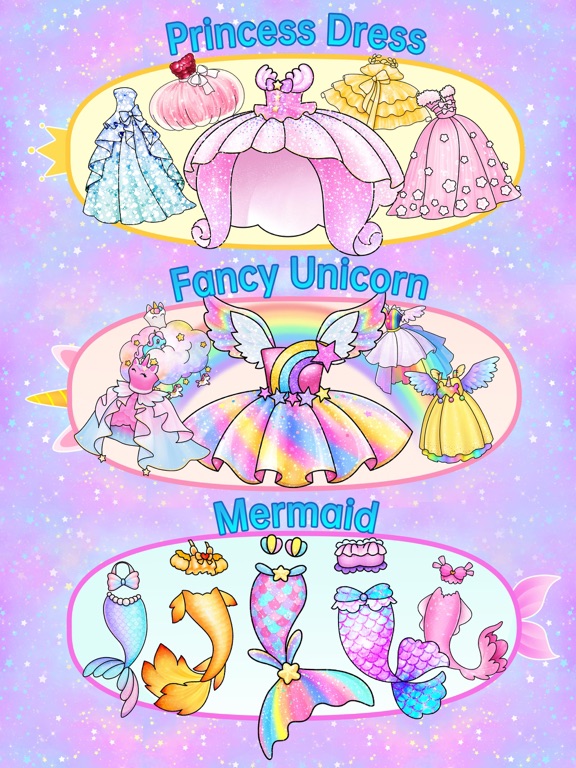 Coloring Glitter Princess iPad screenshot 6 - Education app