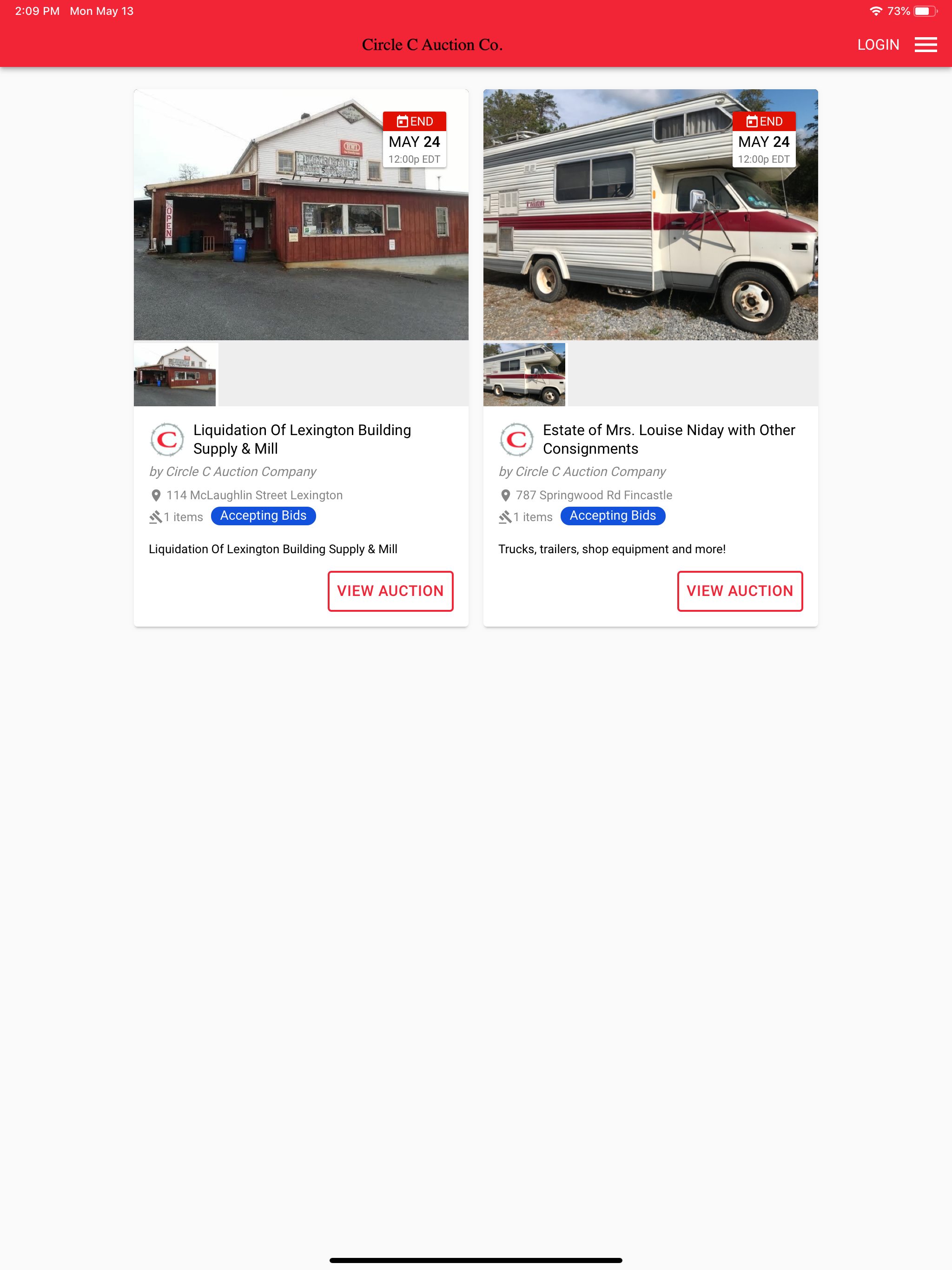 Circle C Auction