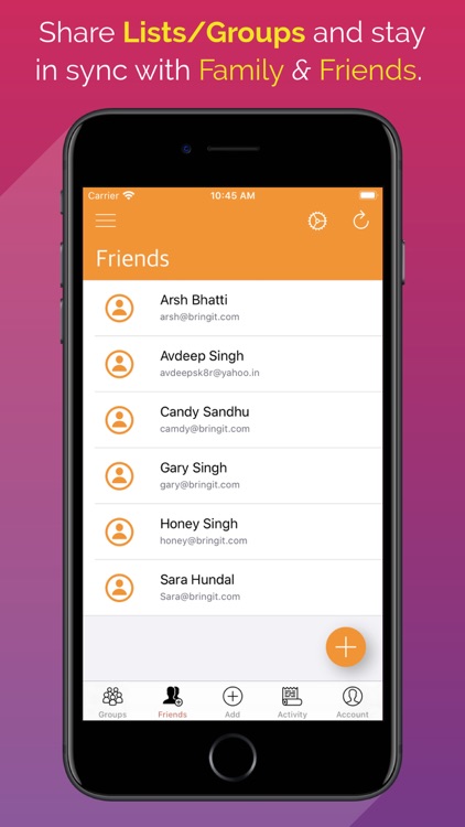 BringIt - Grocery List