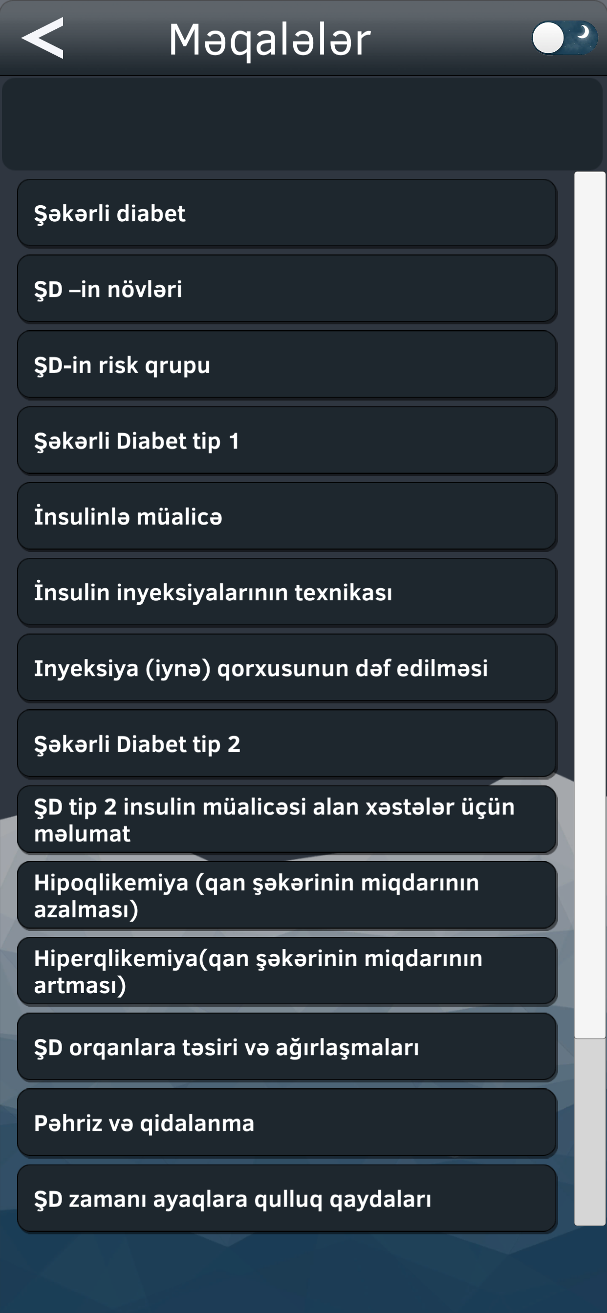 Şəkərli diabet