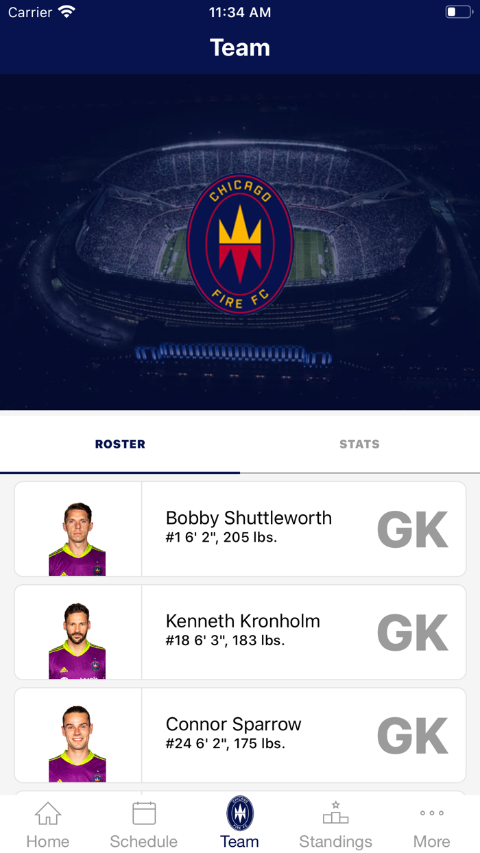 Chicago Fire FC Mobile App