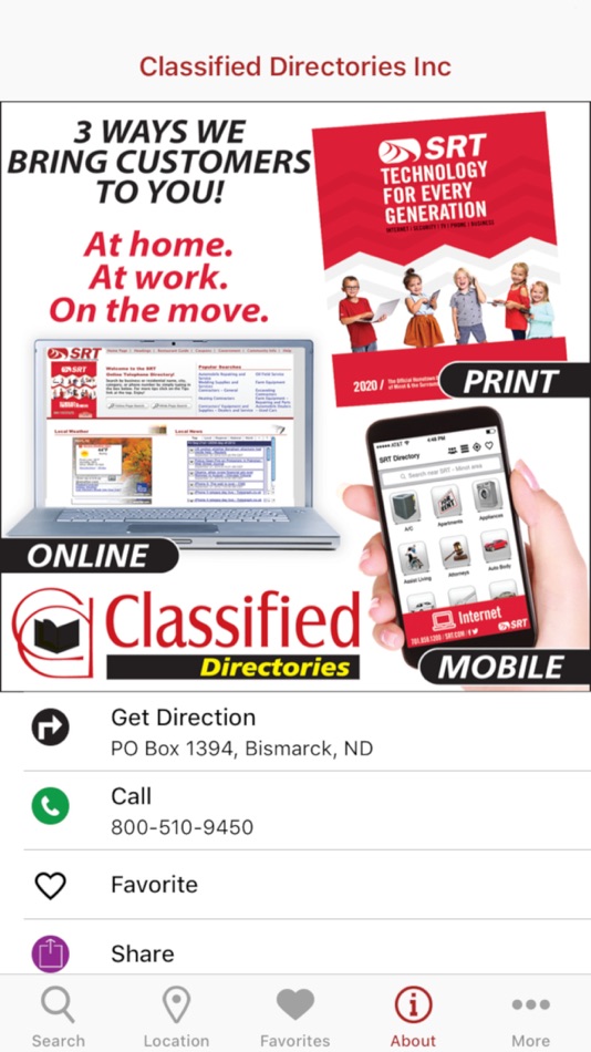 #1. SRT Minot Phone Directory (iOS) 由: SRT COMMUNICATIONS, INC.