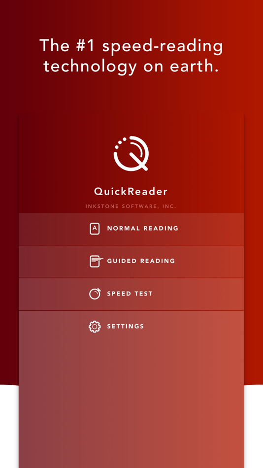 #1. QuickReader - Speed Reading (iOS) 由: Inkstone Software, Inc.
