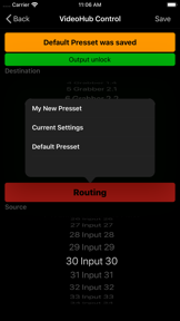 VideoHubControl screenshot