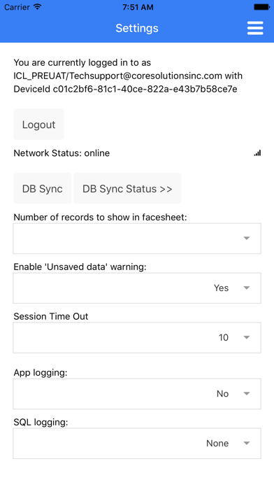 App screenshot
