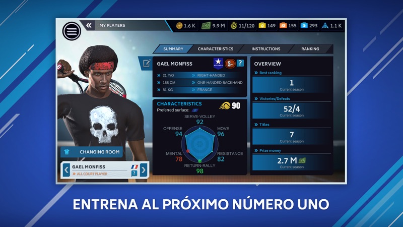 Tennis Manager Mobile screenshot 3