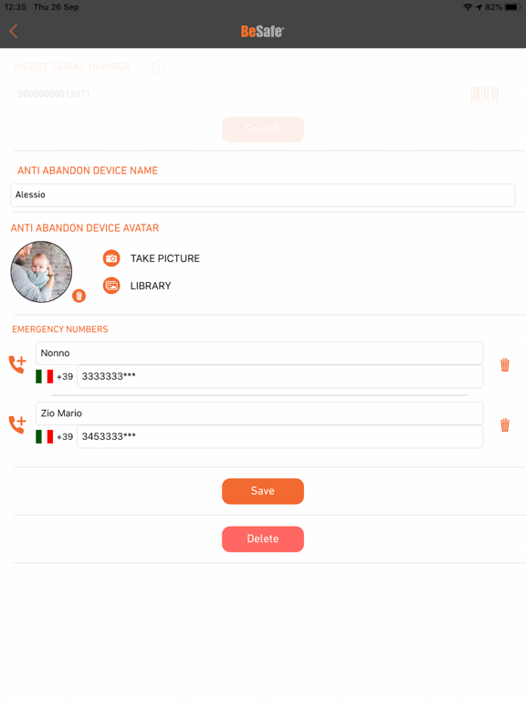 Screenshot #6 pour BeSafe Anti Abandon Device