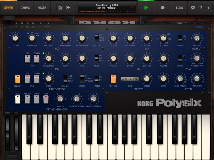 KORG iPolysix for iPad